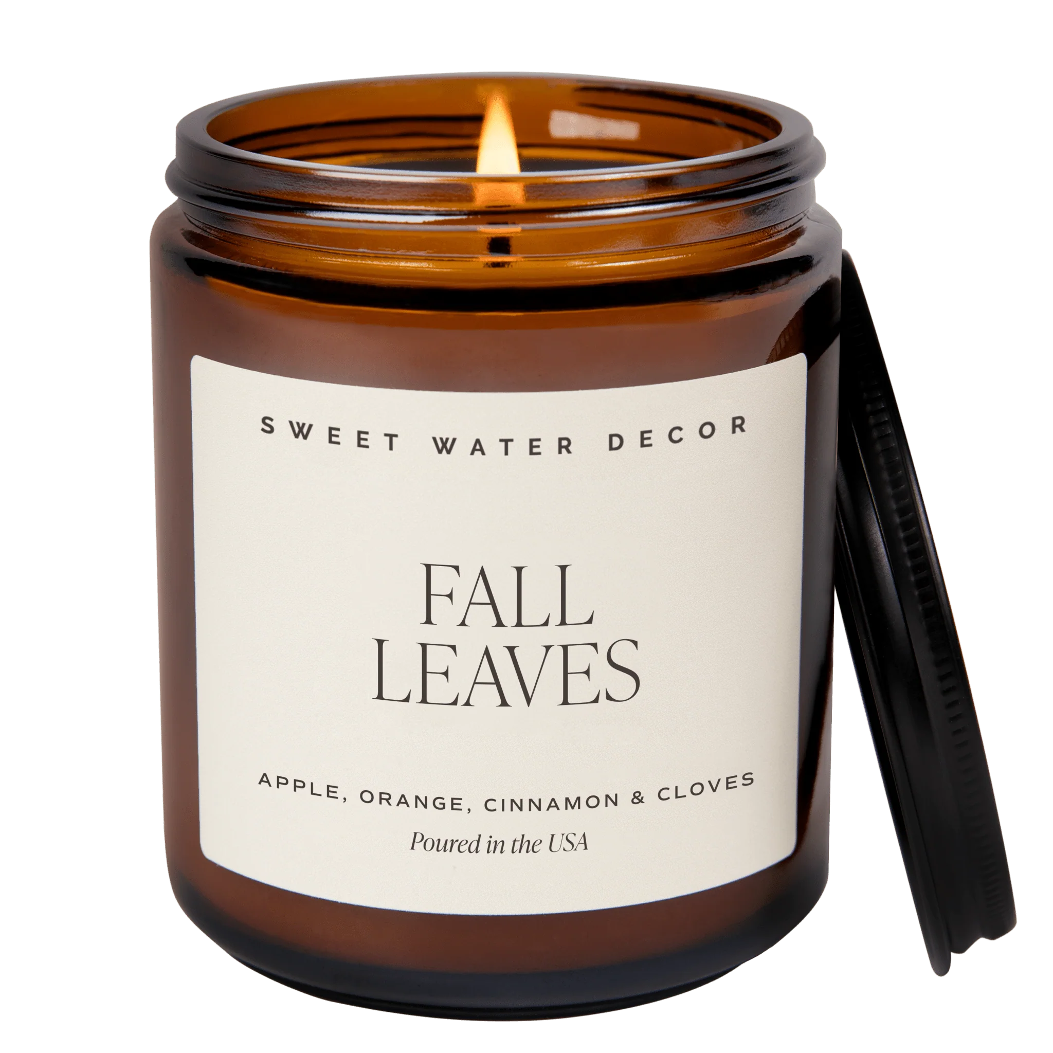 Recyclable Fall Leaves Soy Candle - Amber Jar - 9 oz World-Class