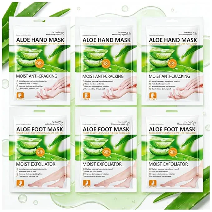 Fine Aloe Vera Hand Foot Mask Set Practical