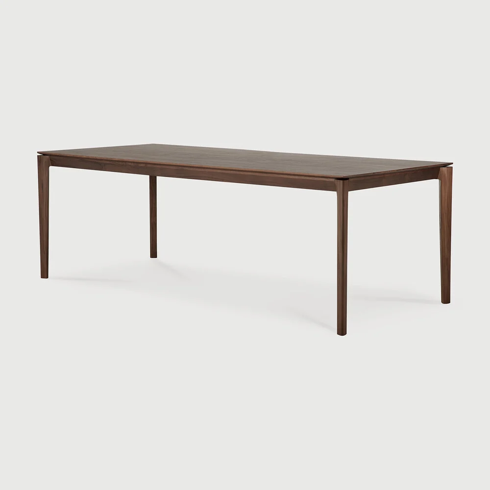 Prestigious Bok dining table - varnished teak - brown - rectangular High-Quality