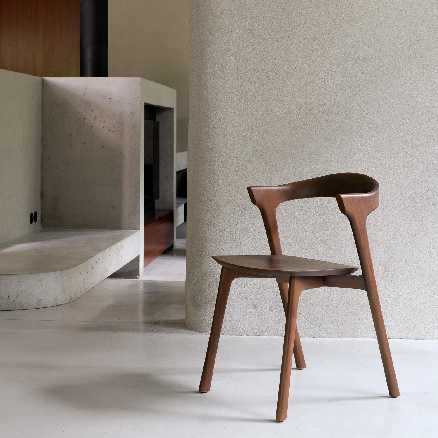 Healthy Bok Solid Brown Teak Dining Chair Official