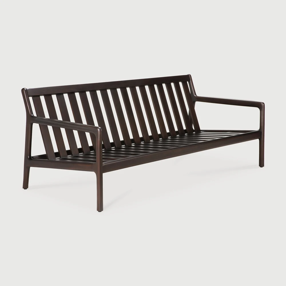 Quality Jack sofa frame - varnished mahogany - dark brown - 2 seater Environmentally Friendly