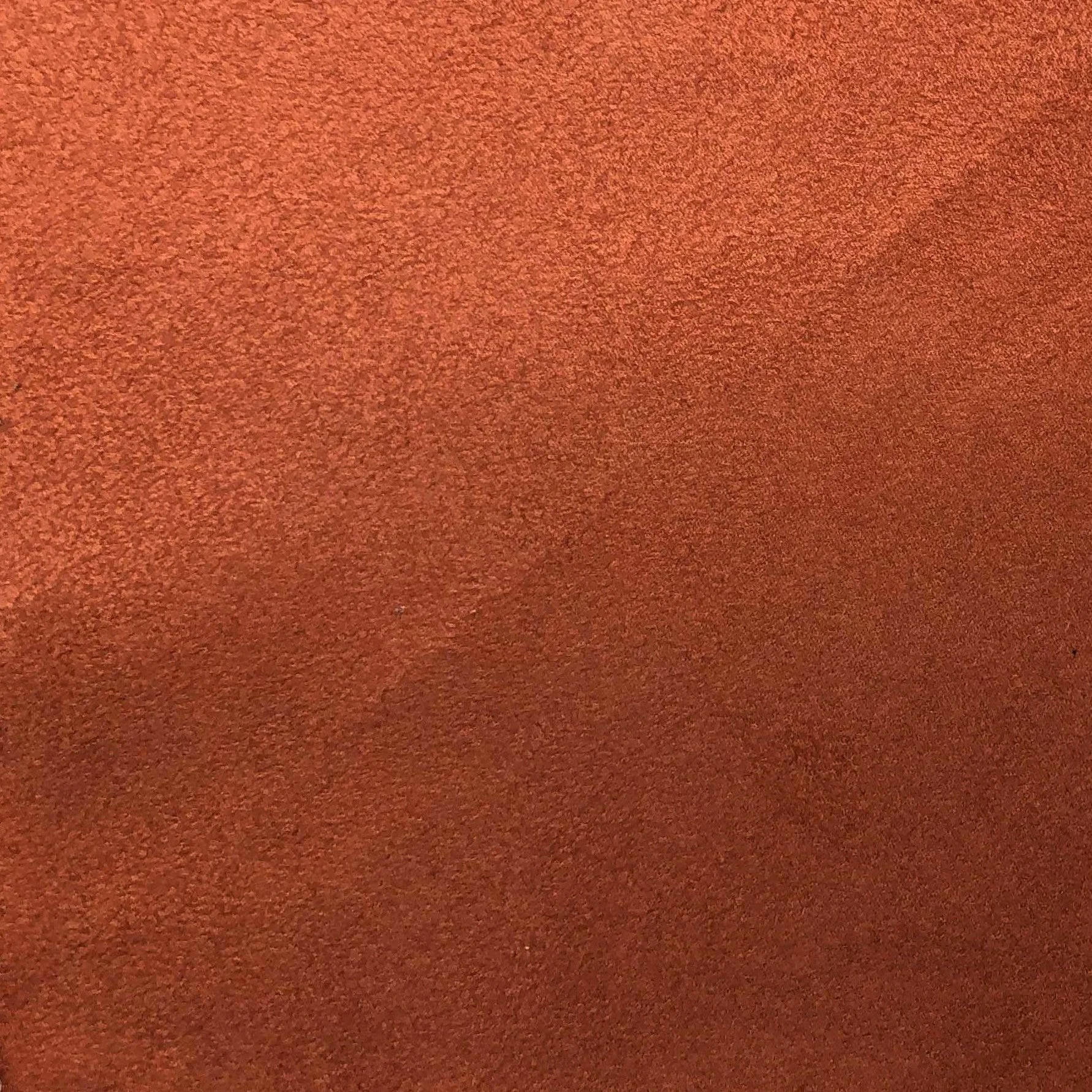 Carefully Designed Aria Orange Suede Fabric Swatch Lightweight