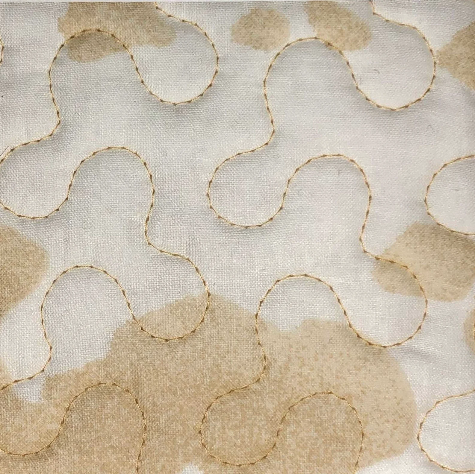 Pure Elsa Cowhide Reversible Quilt Light Tan Swatch Prestigious