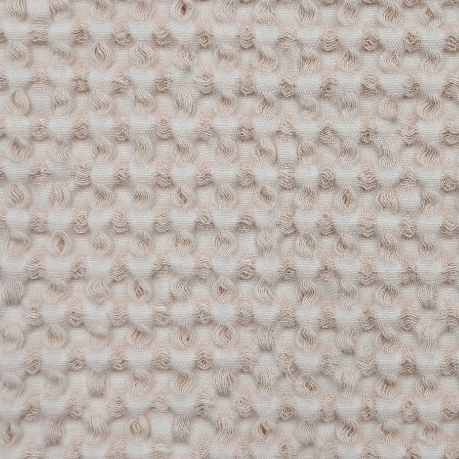 Organic Stonewashed Cotton Waffle Weave Swatch Responsible