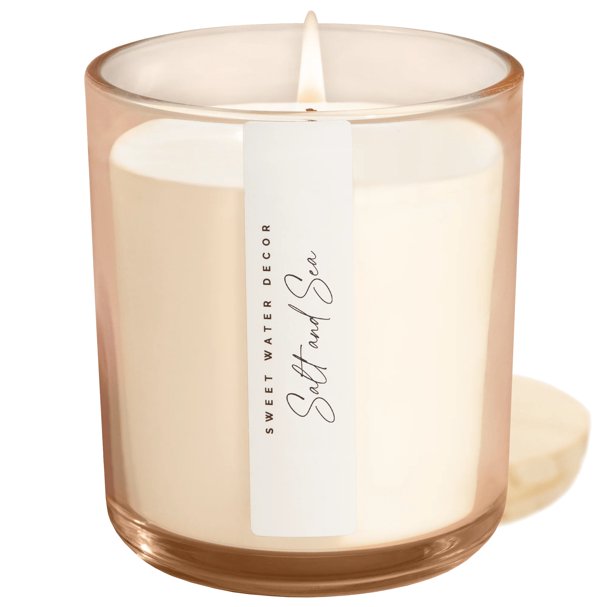 Healthy Salt and Sea Soy Candle - Tinted Glass Jar - 12 oz Certified