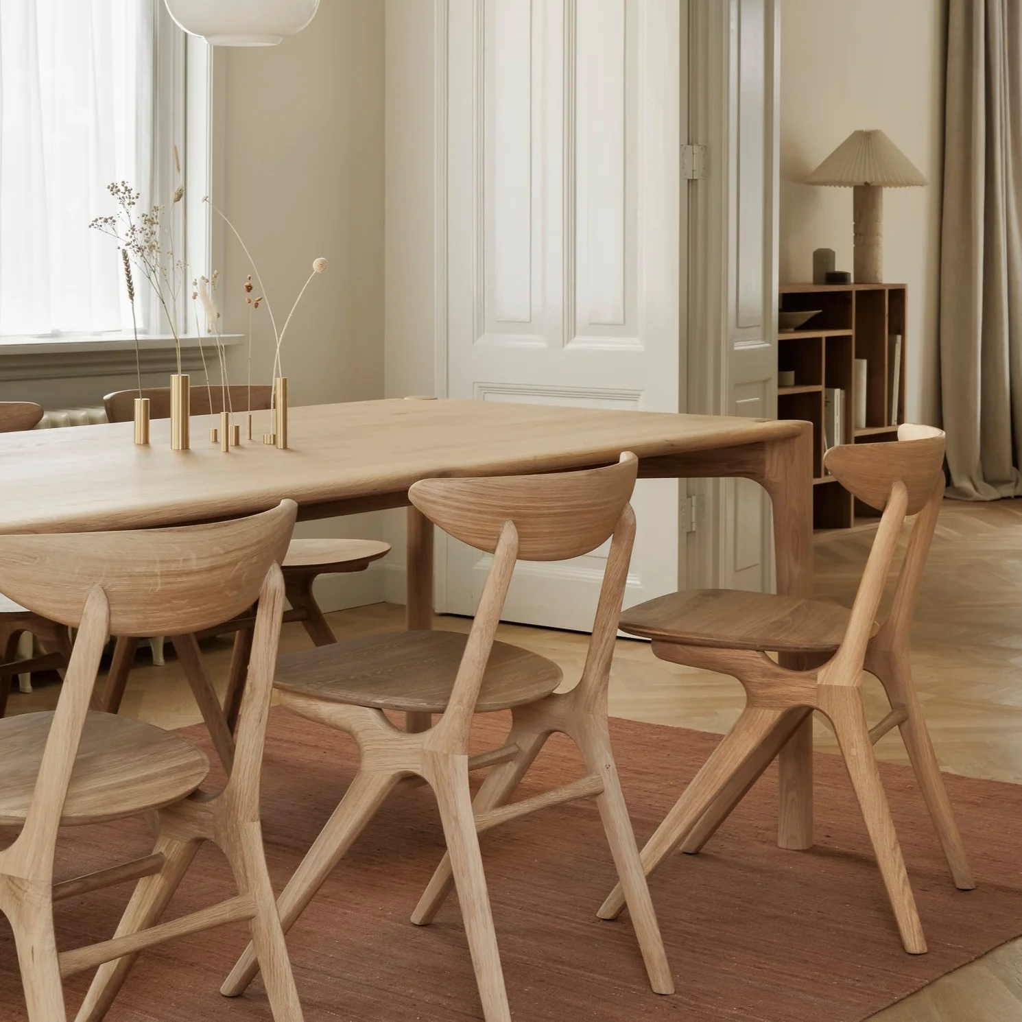 Breathable PI Solid Oak Dining table - oak - rectangular Official