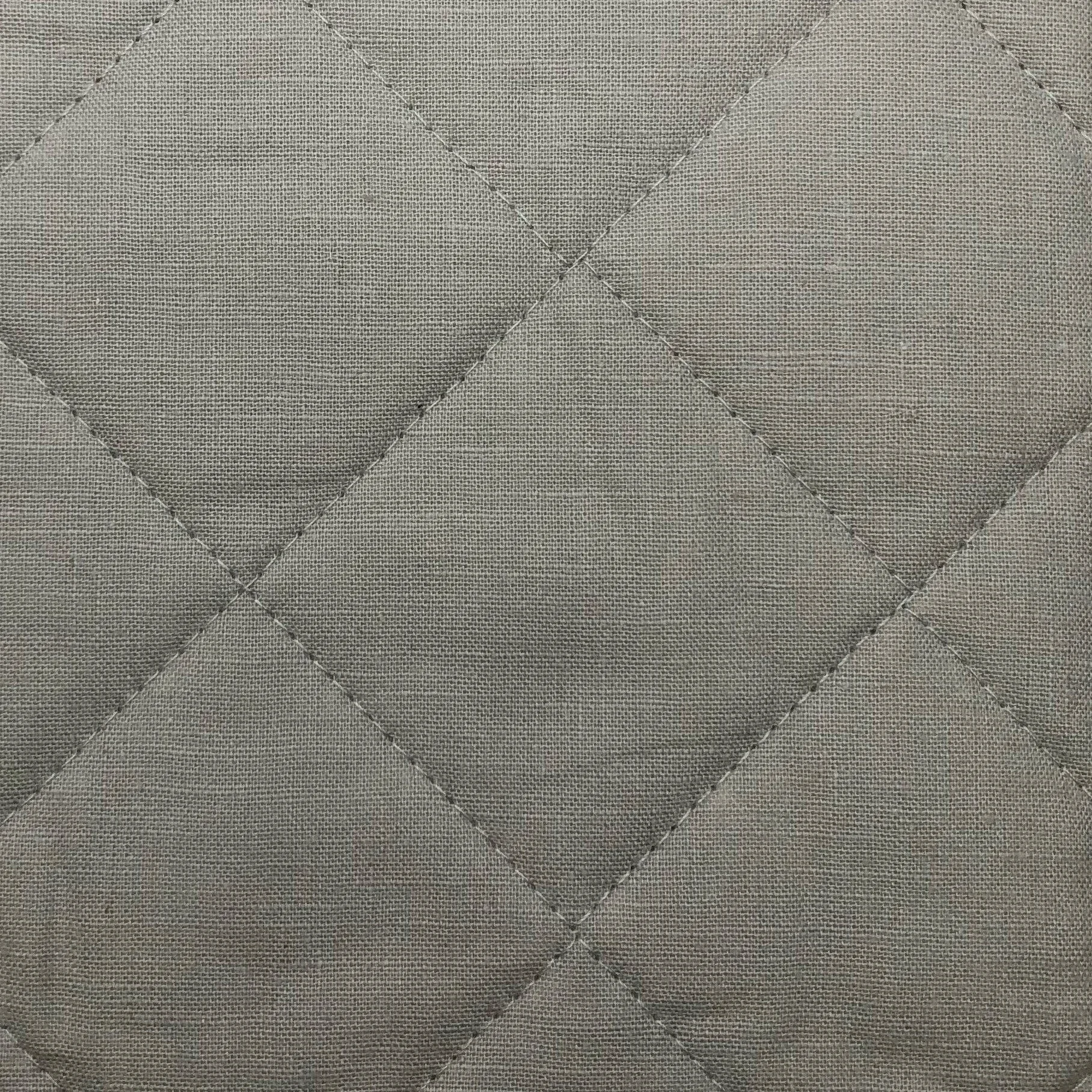 Minimalist Linen Diamond Cotton Quilt Swatch Elegant