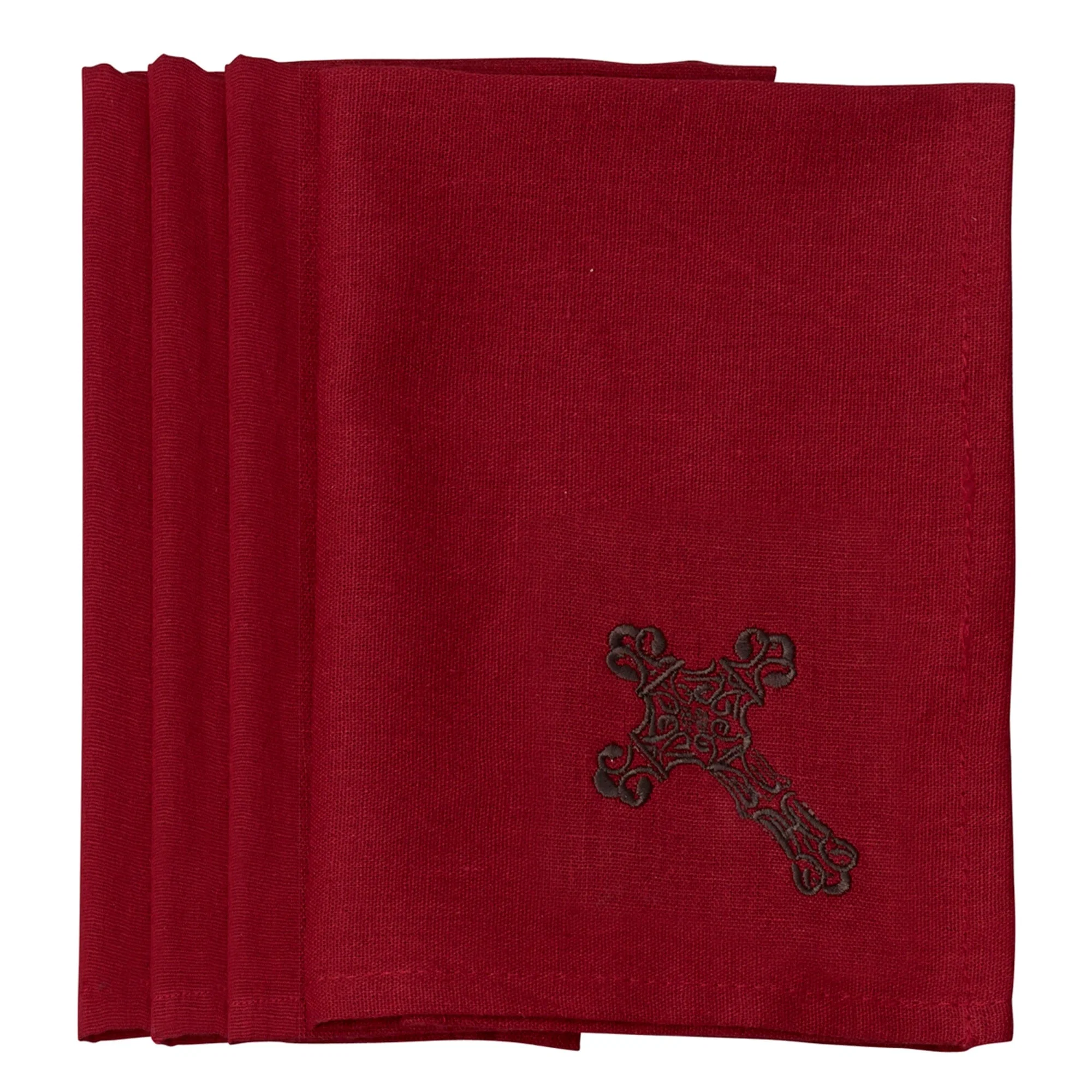 Functional Cross Napkin Set 4 Pc Luxury