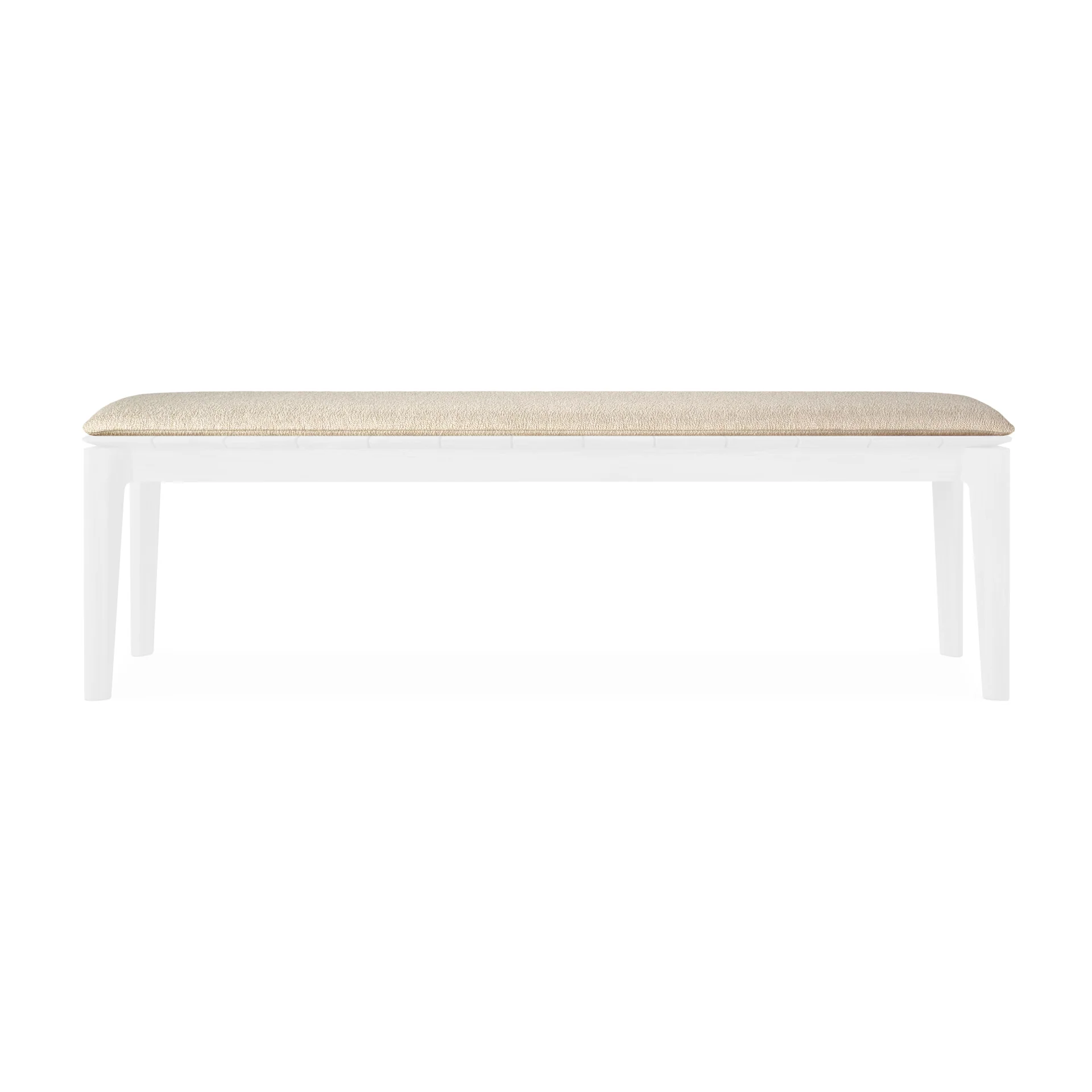 Stylish Bok outdoor bench cushion - Natural fabric - 3 seater Fast