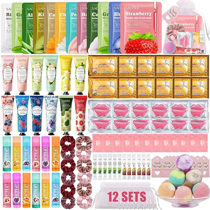 Practical 132PCS Spa Party Supplies for Women Spa Party Favors Include Face Masks Refined
