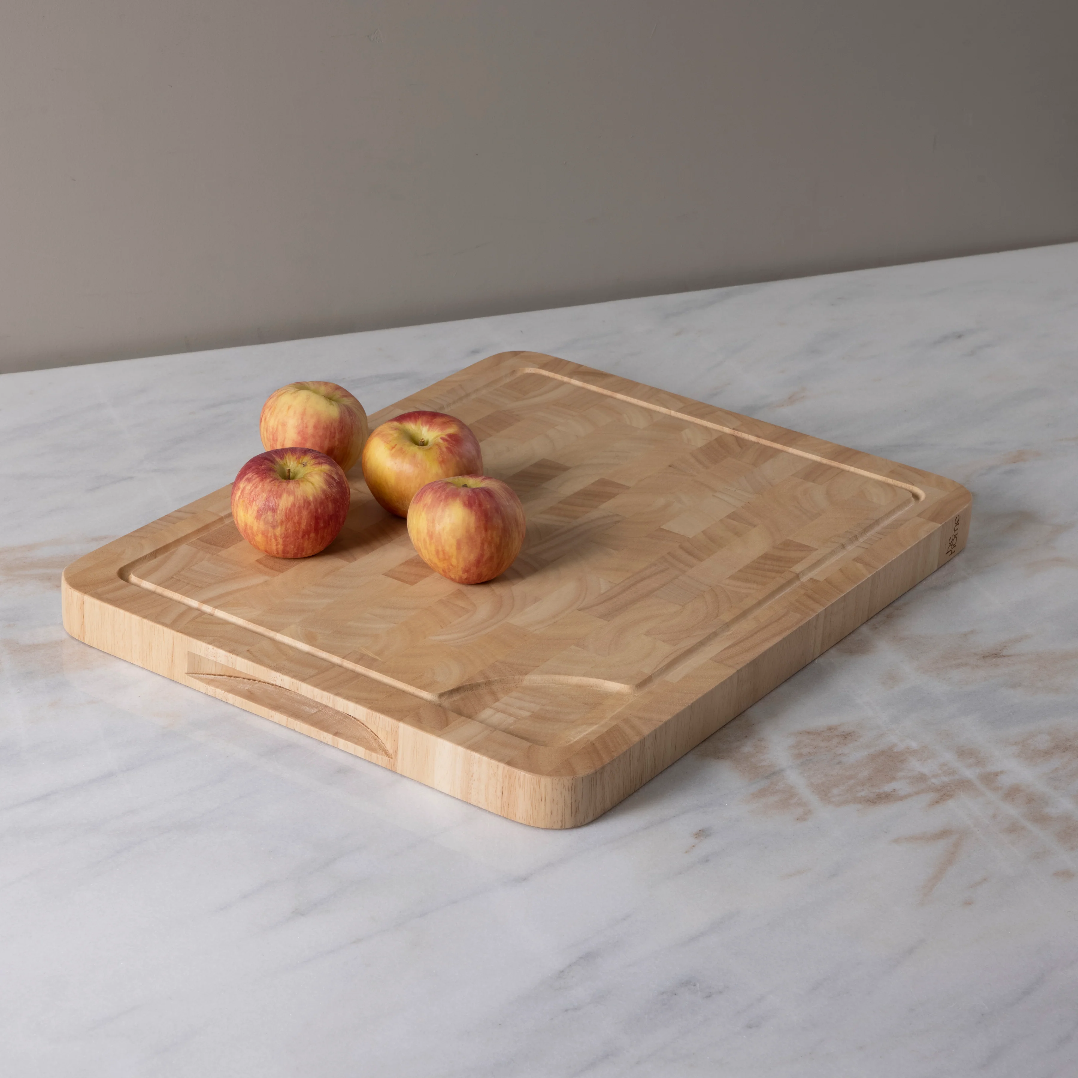Functional Rubberwood End Grain Rectangular Cutting Board Medium Original Design