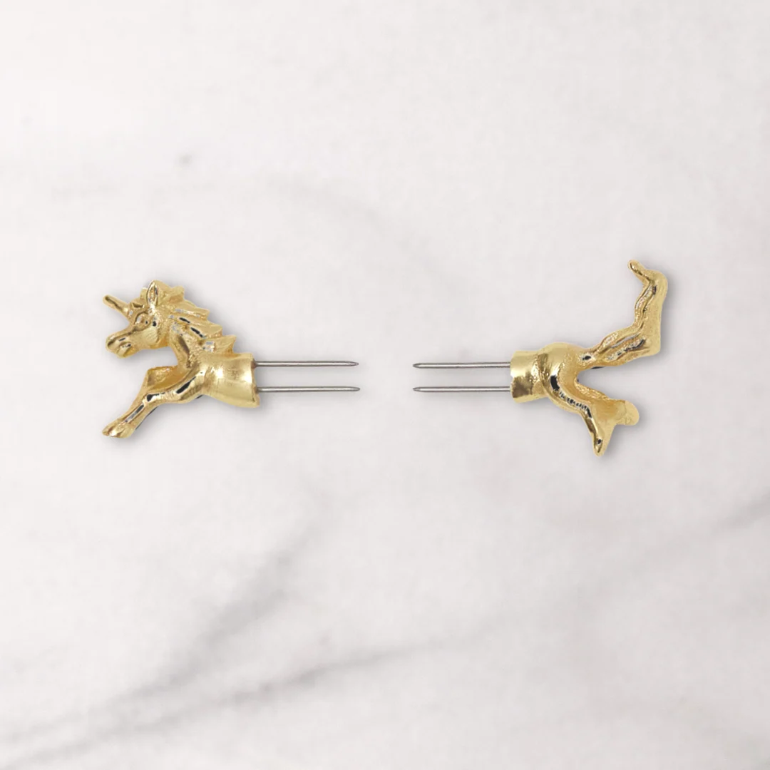 Excellent Gold Corn Holders Unicorn Secure