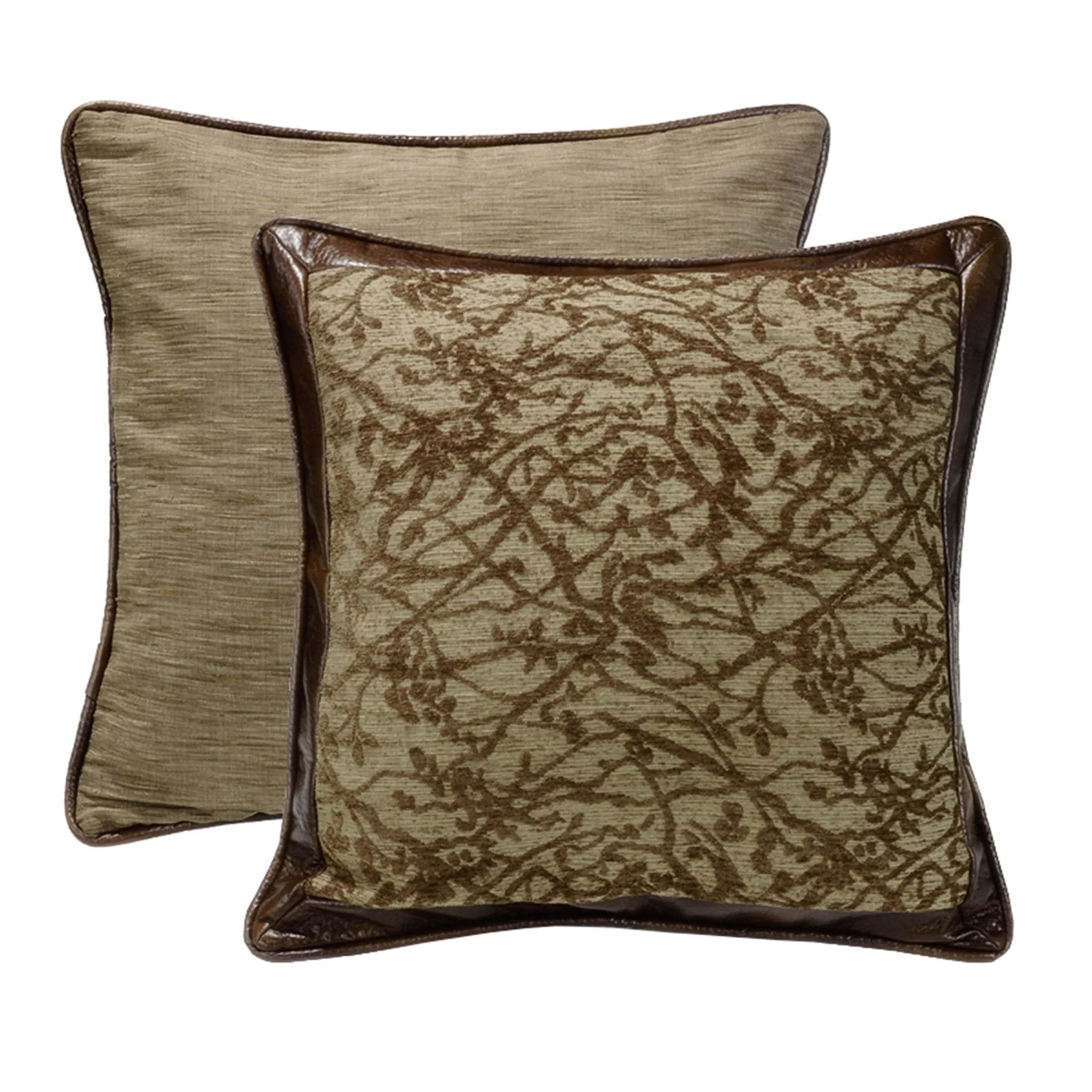 Unique Highland Lodge Branches Motif Reversible Euro Sham Luxury