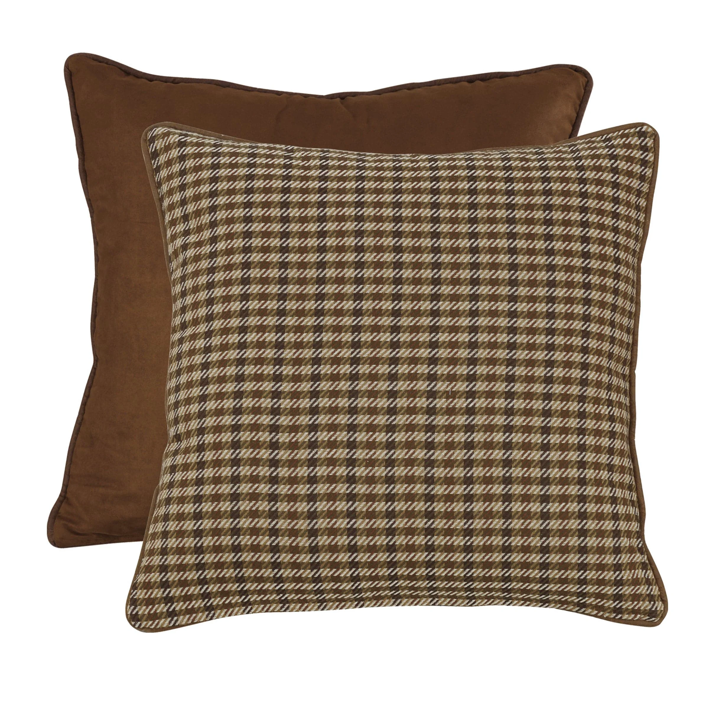 Exclusive Clifton Houndstooth amp Suede Reversible Euro Sham Artisan