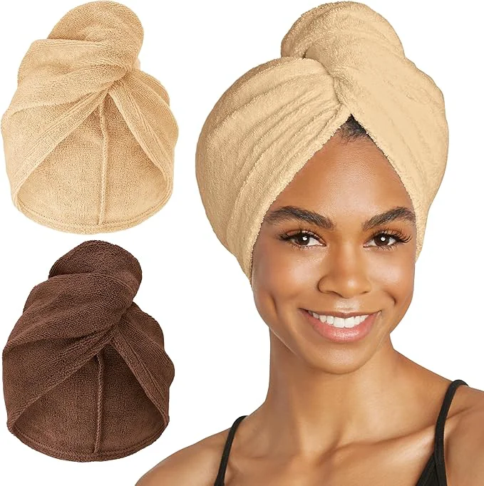 Innovative Turbie Twist 2-Pack Microfiber Hair Towel Lightweight