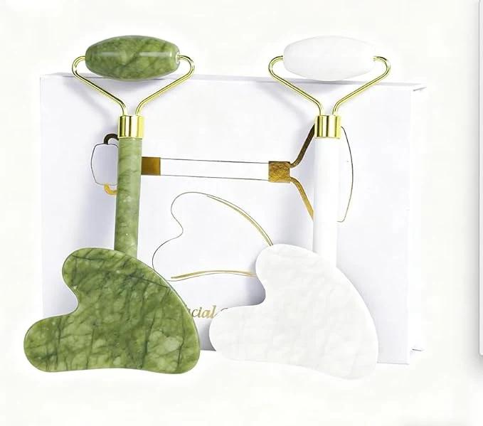 Selected Jade Roller Gua Sha Tools – Nature Gua Sha Facial Tool Skin Tightening Face Elite