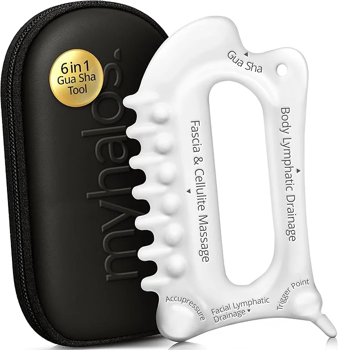 Next-Generation MyHalos 6-in-1 Ceramic Body Gua Sha Facial Tools Artisan
