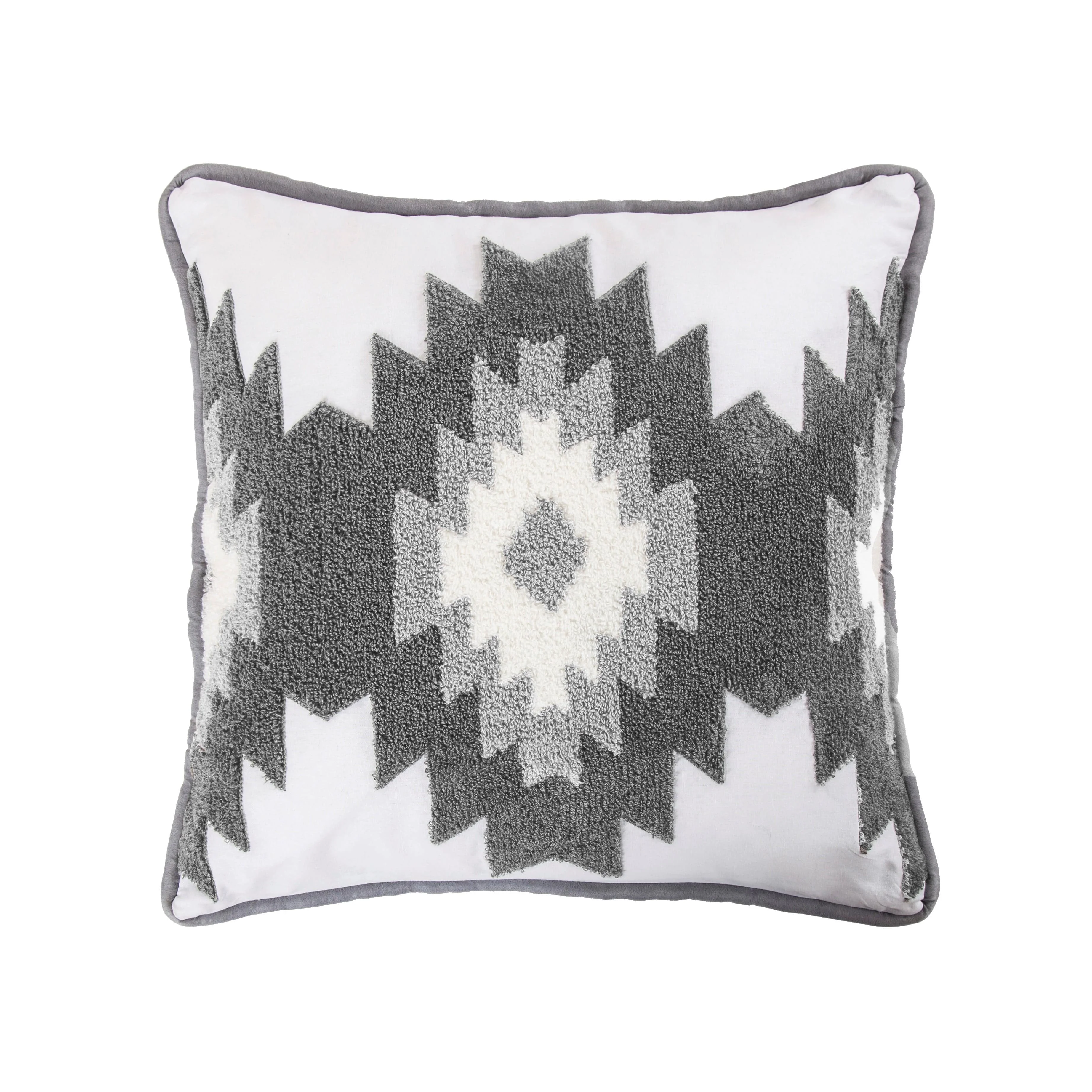 Specialty Spirit Crewel Embroidered Throw Pillow Refined