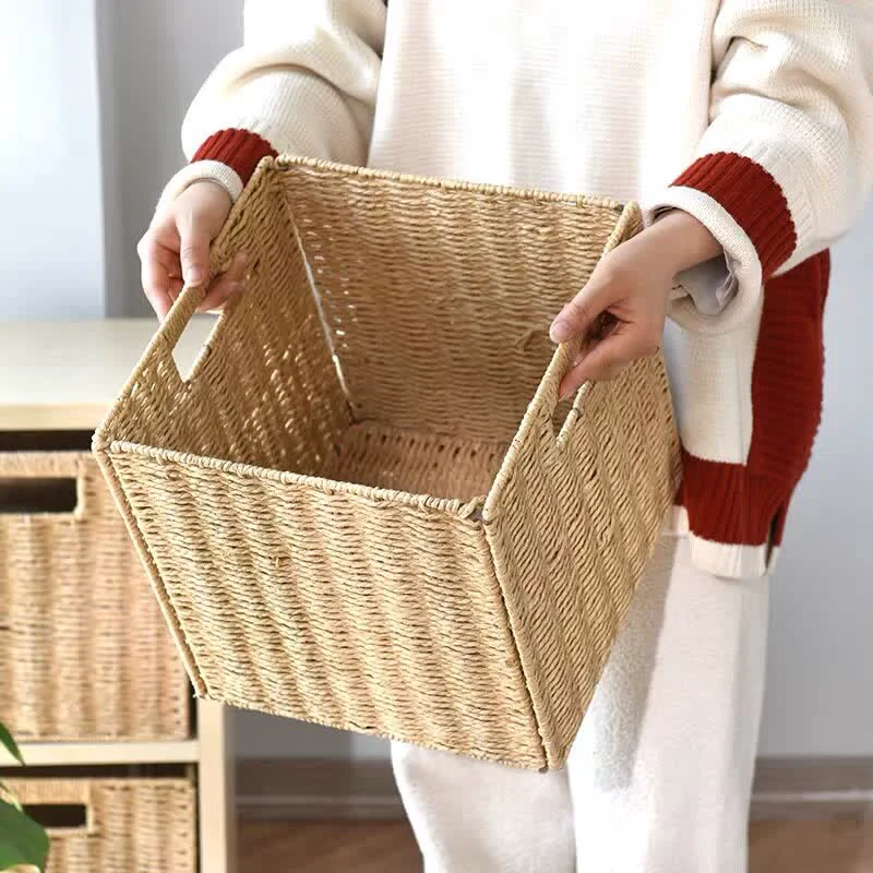 Excellent Ownkoti Minimalist Rattan-Style Collapsible Storage Basket Comfortable