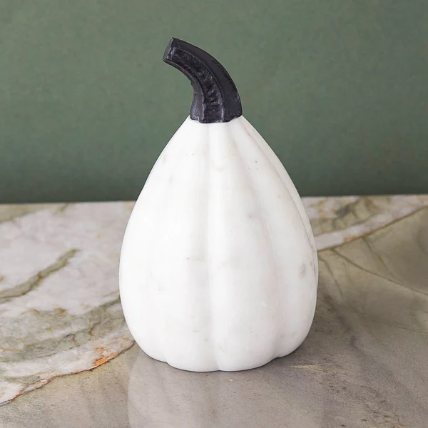 Dependable White Marble Pumpkin Clean