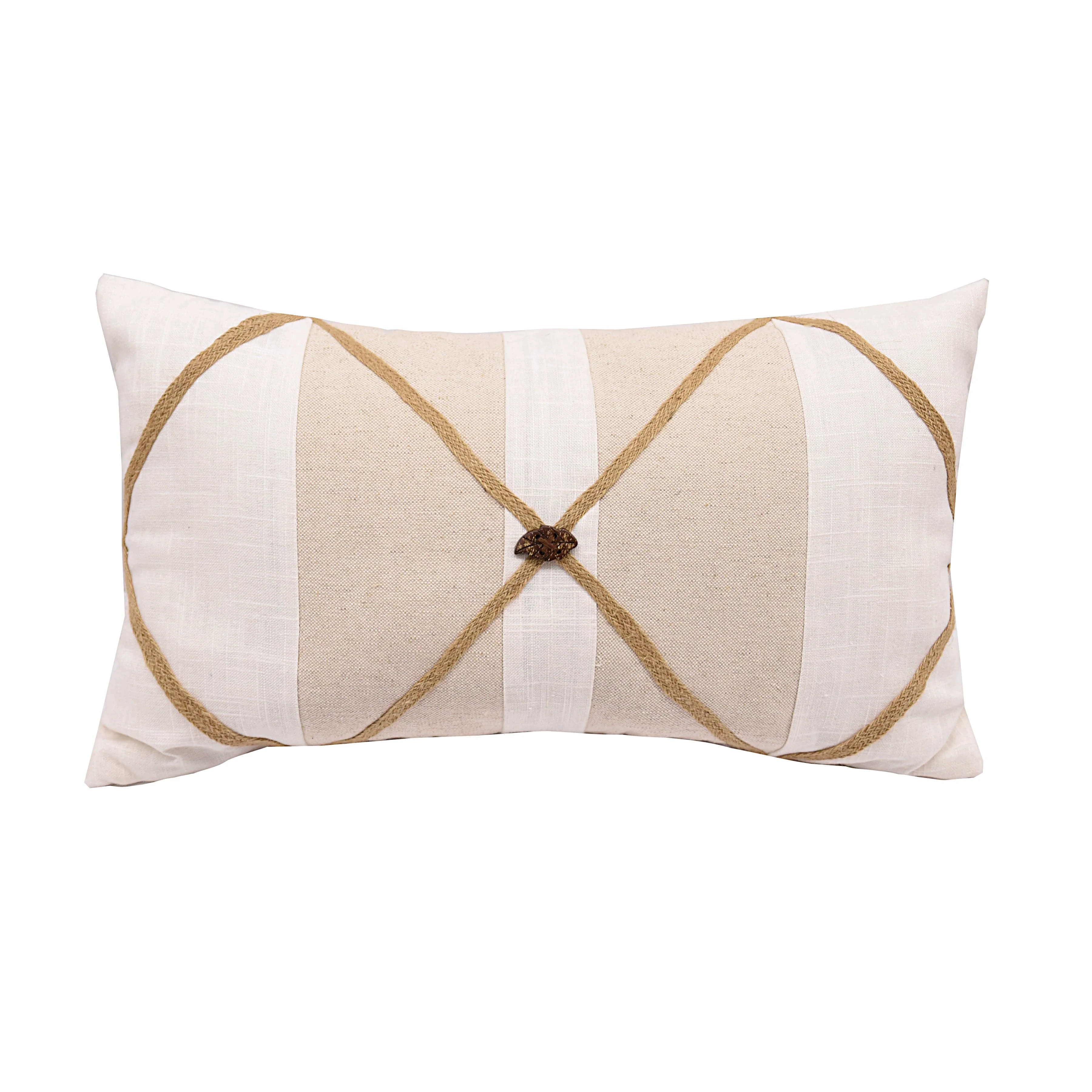 Sustainable Linen Buttoned Pillow Organic