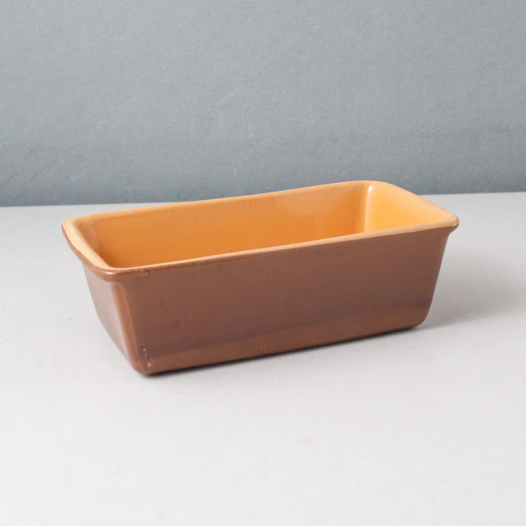 Top-Quality Vintage French Stoneware Rectangular Pan - Extra Large 2.5L --Brown Premium Material