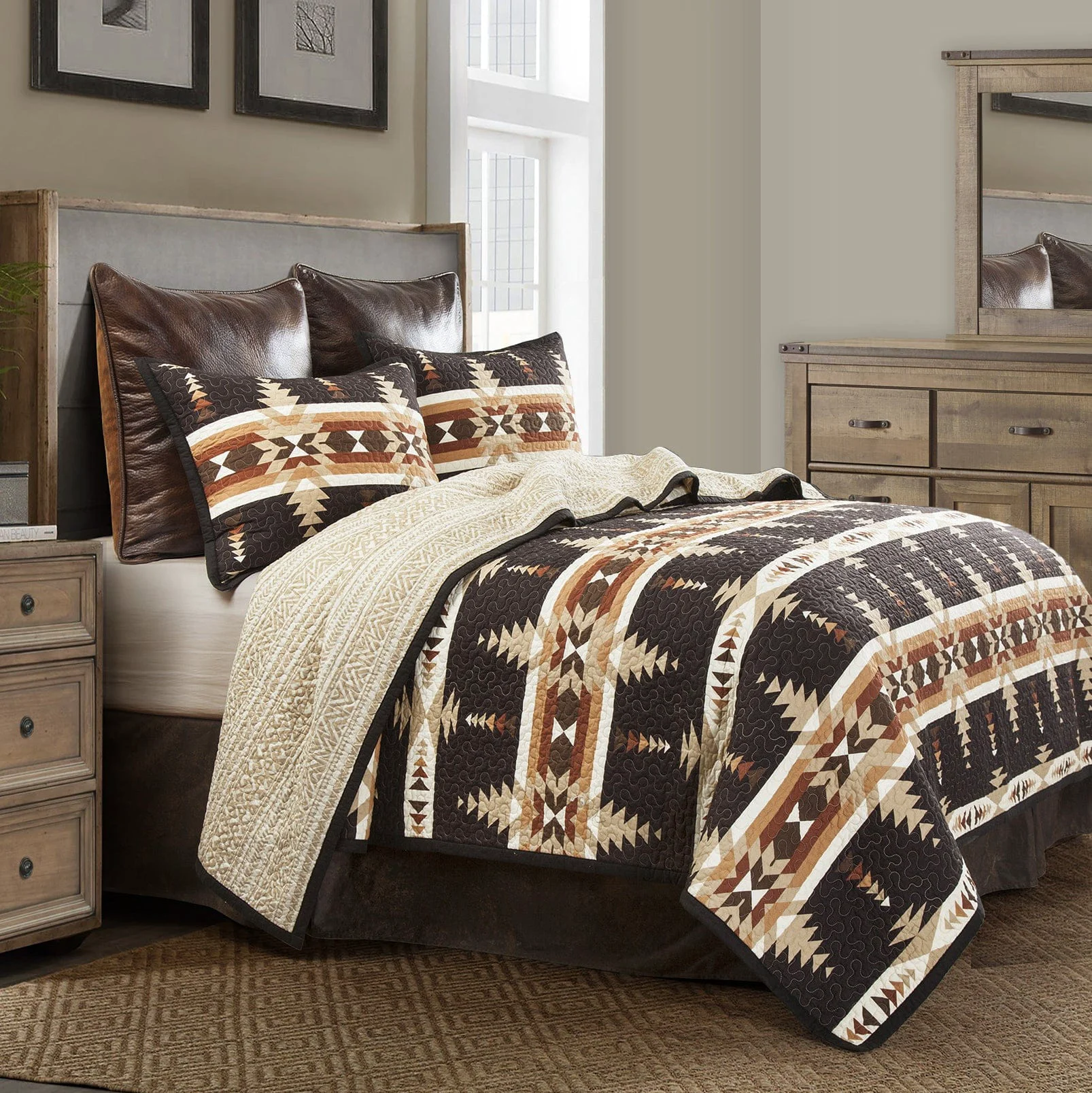 Artisan Yosemite Reversible Quilt Set 2 Pc Effective