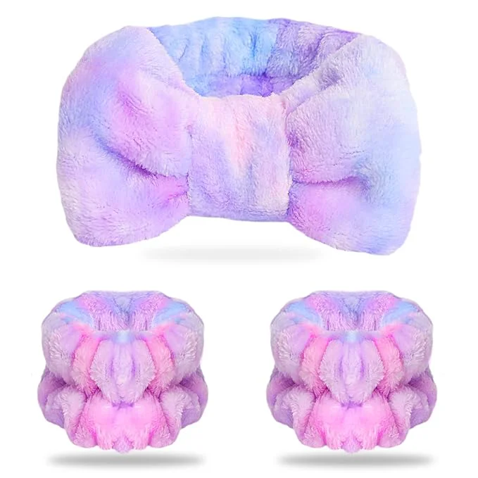 Prestigious WSYUB Spa Headband and Matching Wrist Bands Comfortable