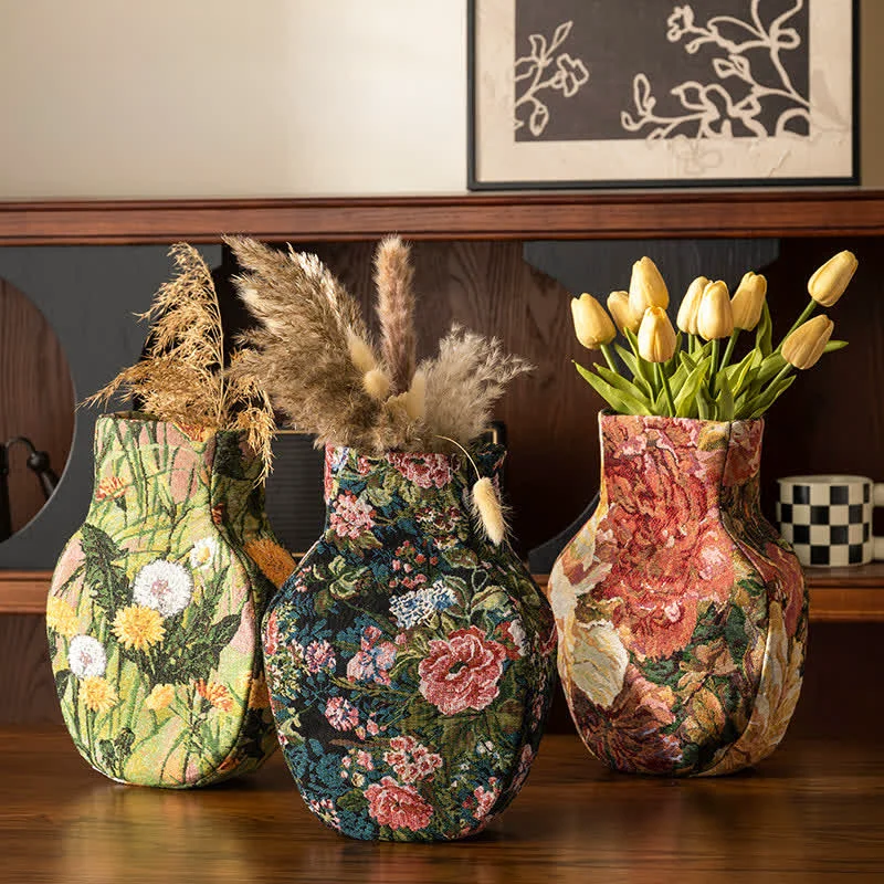 Fine Crafted Ownkoti Garden Artistic Fabric Vase Tabletop Ornament Dependable