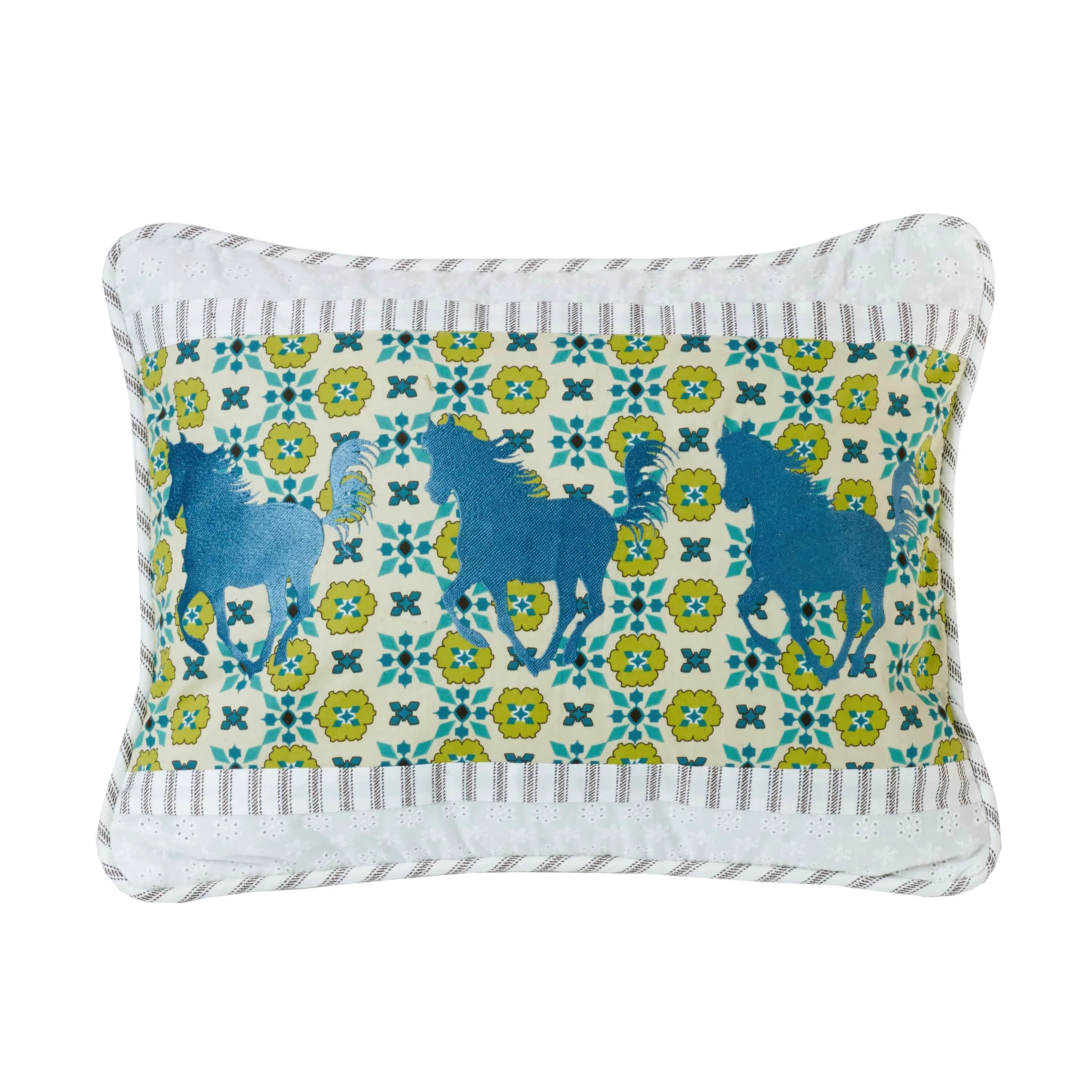 Durable Horse Embroidery Pillow Long-Lasting