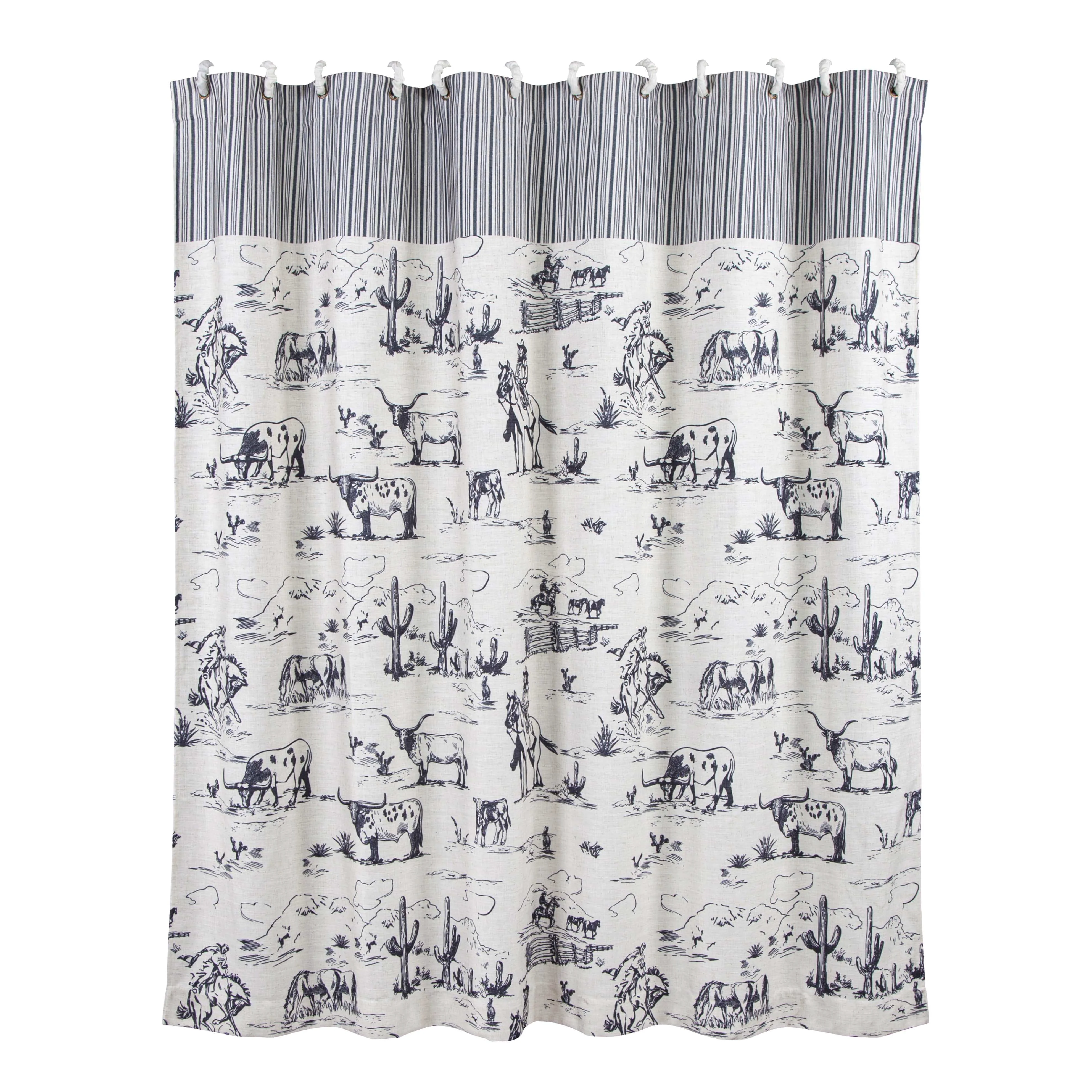 Durable Ranch Life Shower Curtain Recyclable