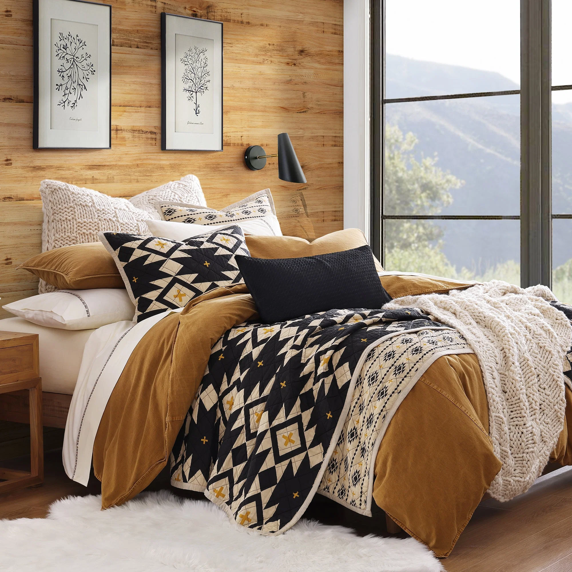 Carefully Designed High Desert Reversible Quilt Set 2 Pc Specialty