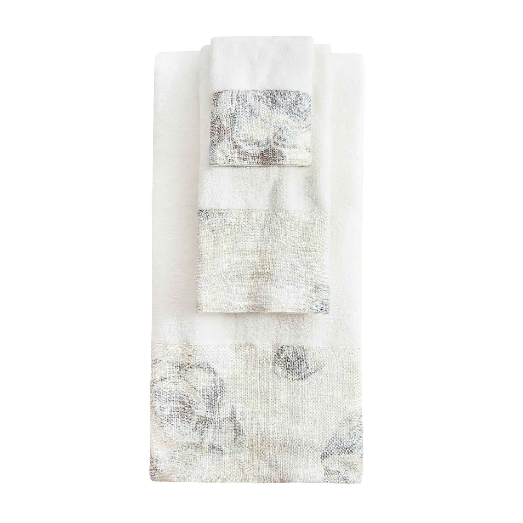 Durable Rosaline Linen Towel Set 3 Pc Smart