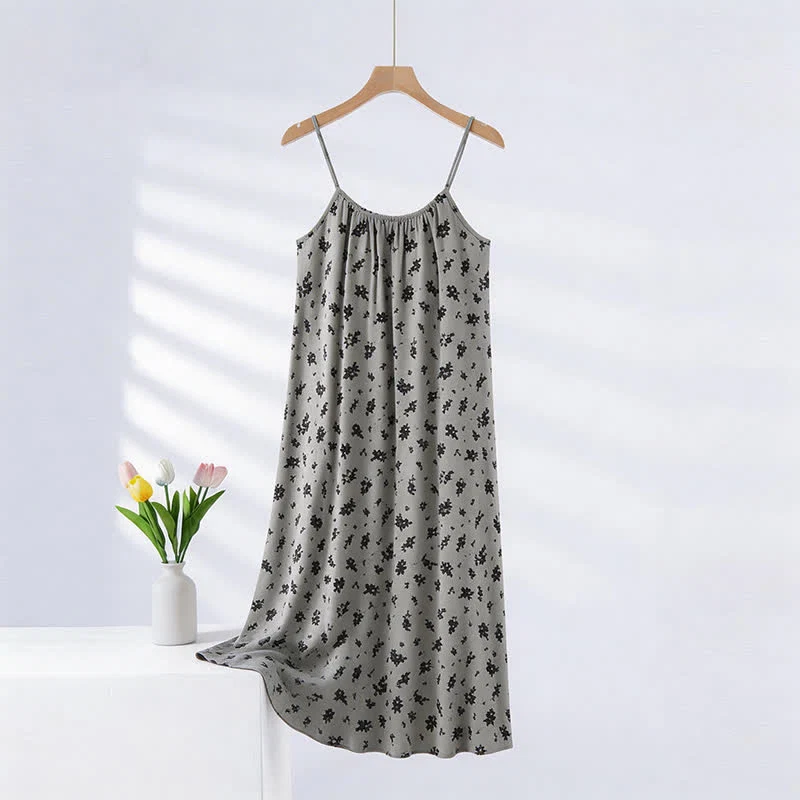 Contemporary Ownkoti Vintage Floral Leaf Camisole Nightgown Sustainable