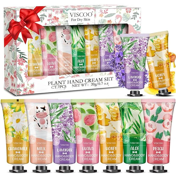 Relaxed VISCOO 7 Pack Hand Cream Gifts Set Breathable