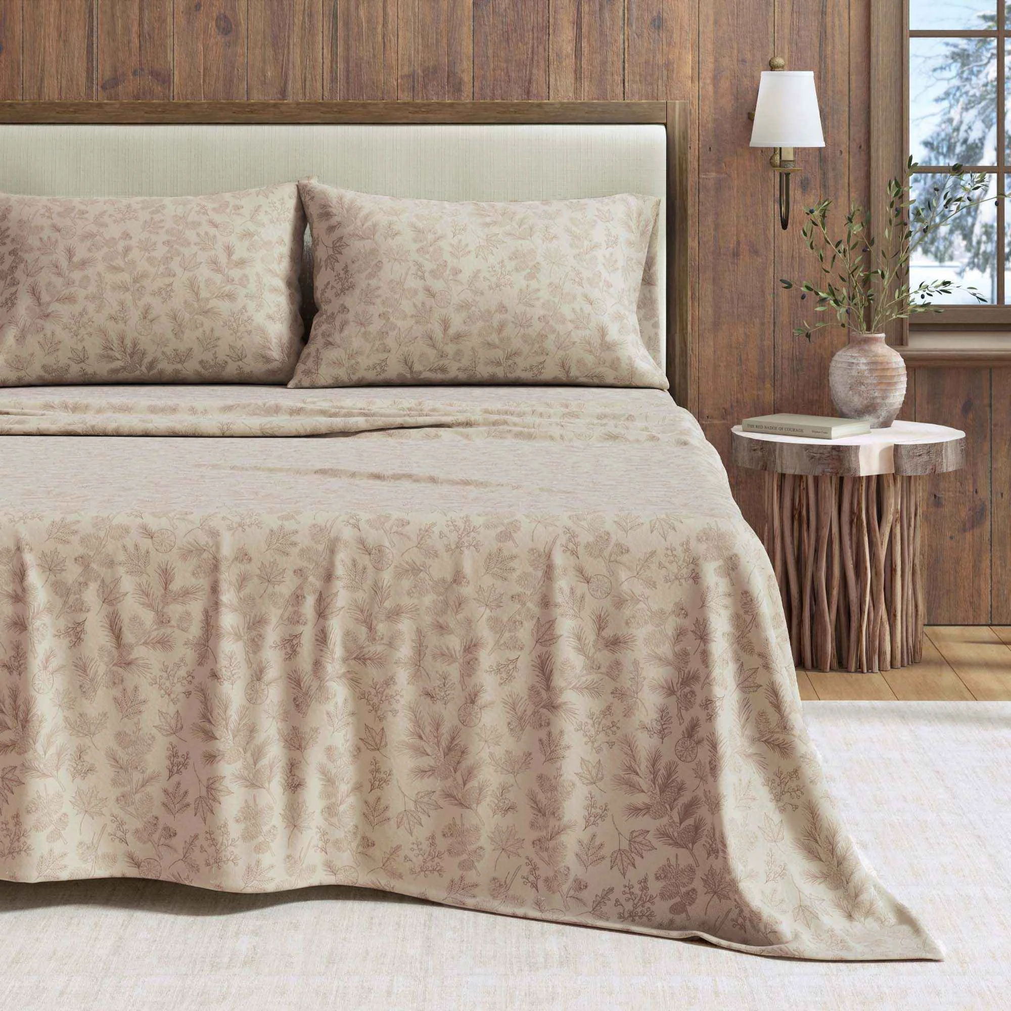 Natural Turkish Cotton Flannel Sheet Set - d Lodge Collection Soft