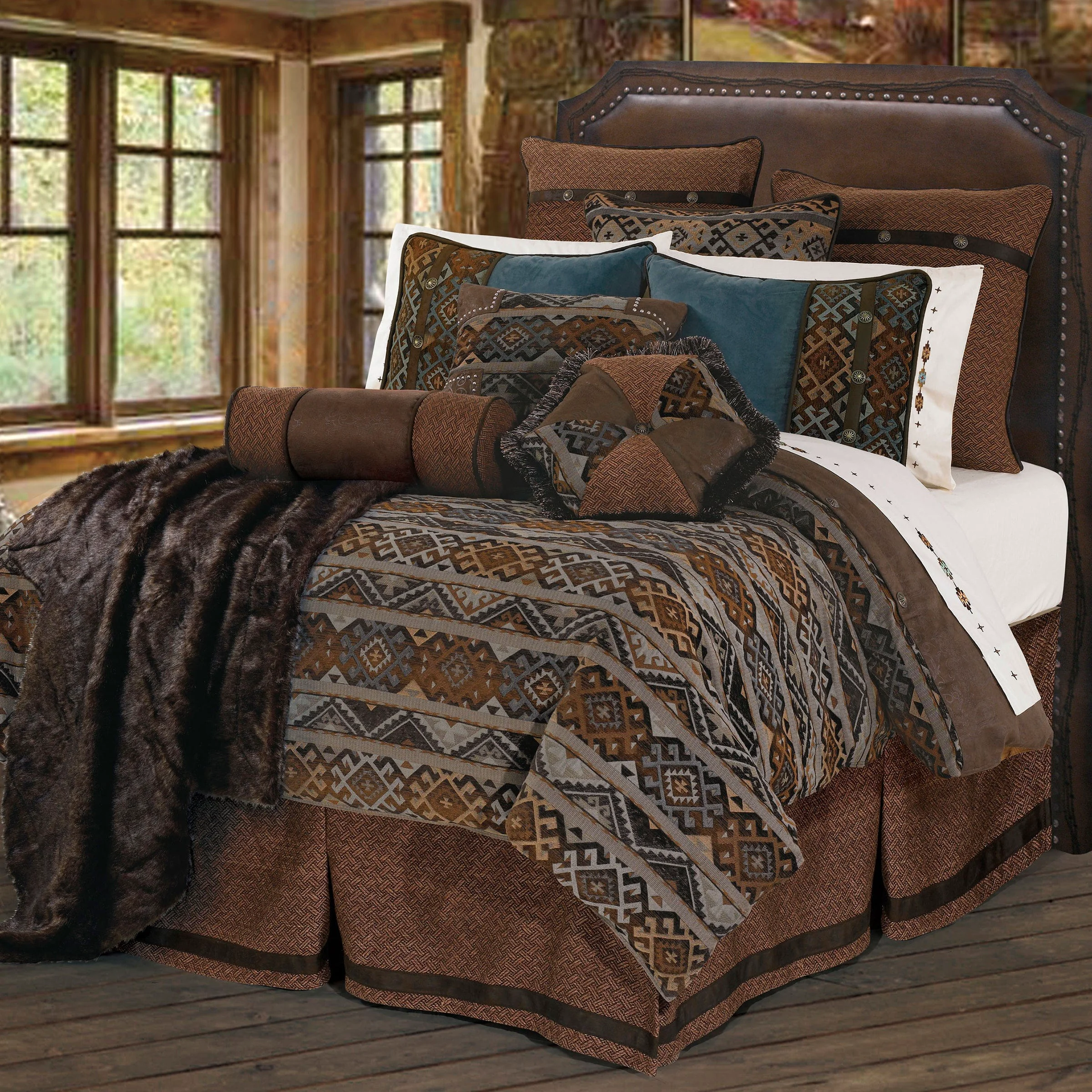 Long-Lasting Rio Grande Duvet Cover Set 5 Pc Authentic