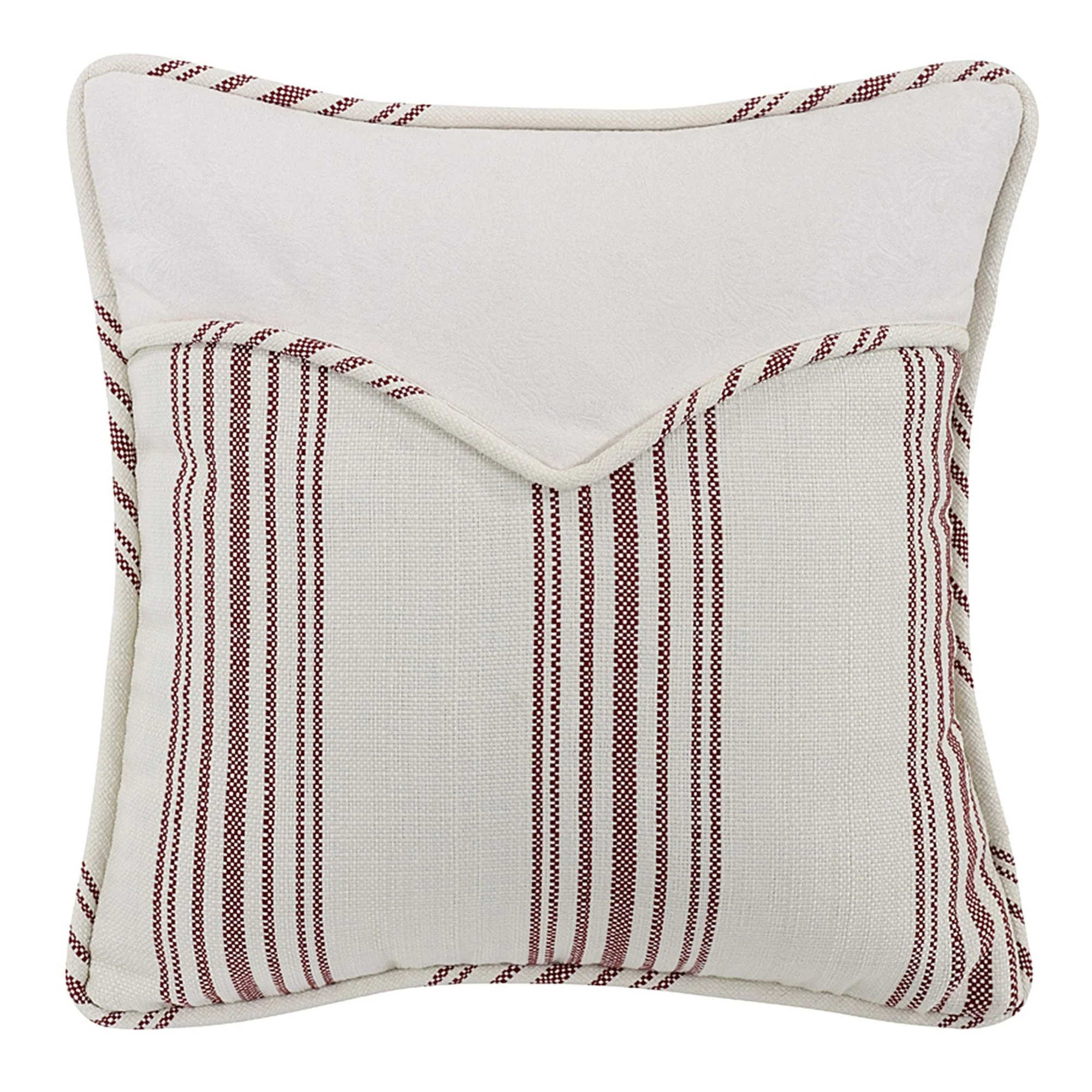 Superior Prescott Red Stripe Envelope Throw Pillow Reusable