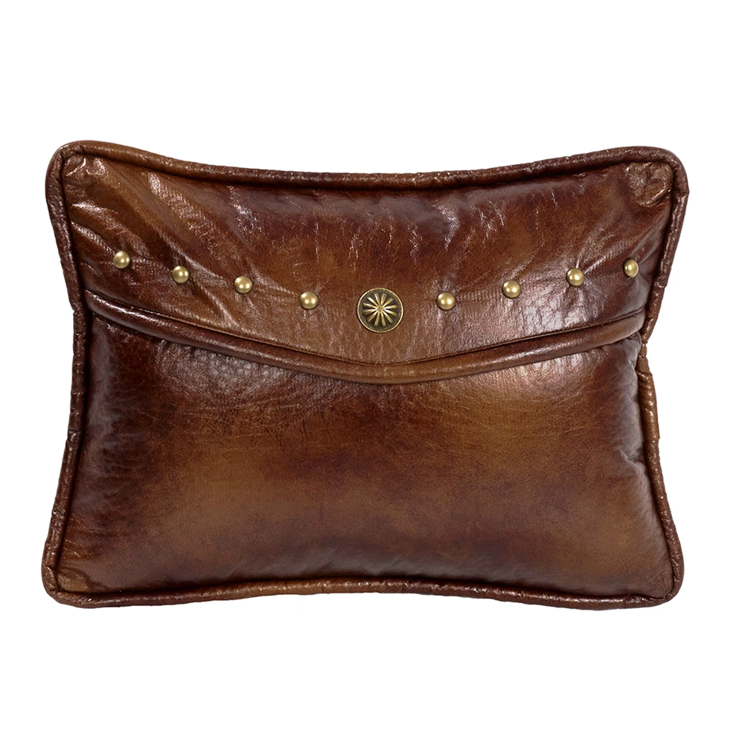 Responsible Ruidoso Studded Faux Leather Envelope Pillow Soft
