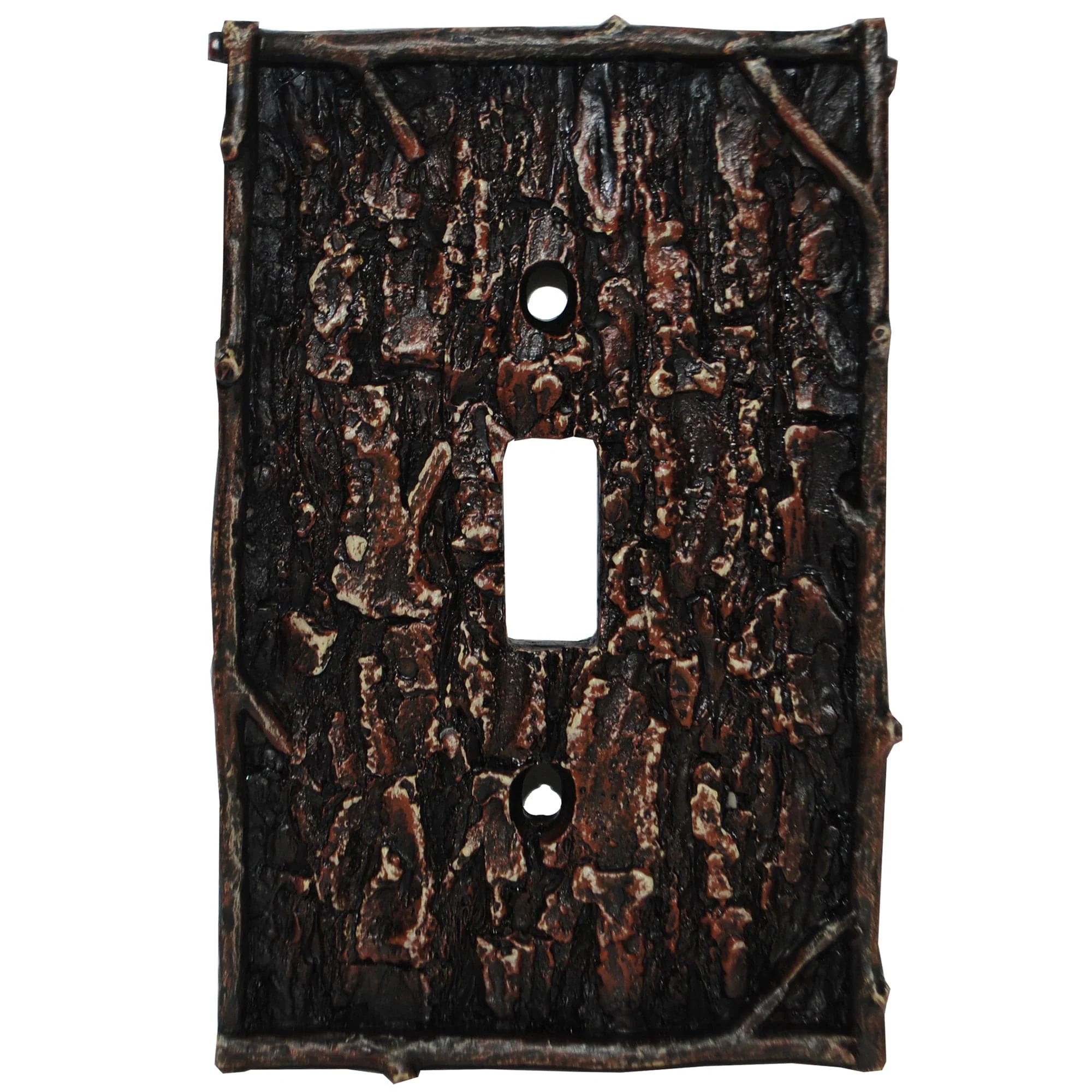 Trusted Pine Bark Single Wall Switch Plate Contemporary
