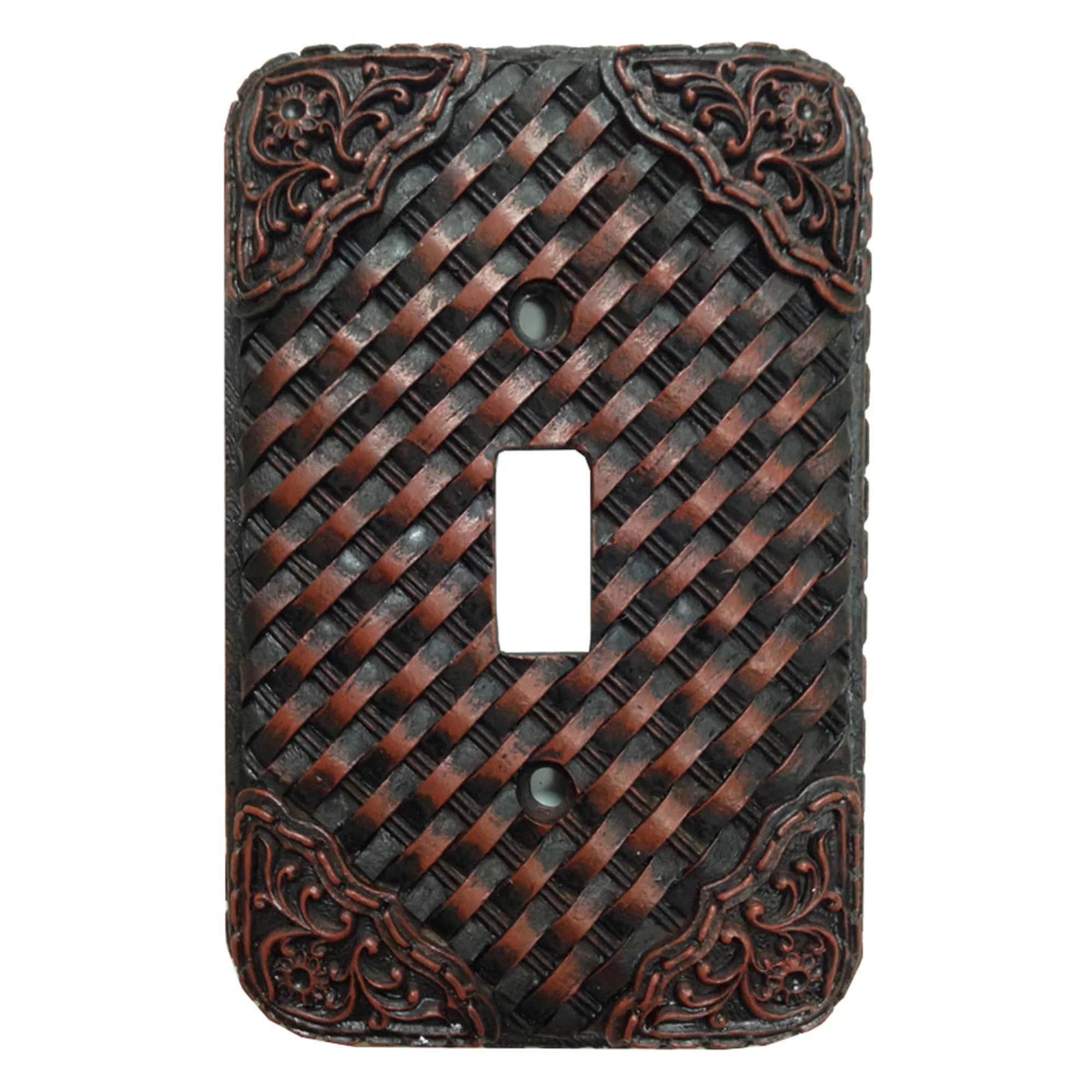 User-Friendly Tooled Resin Weaver Single Wall Switch Plate Verified