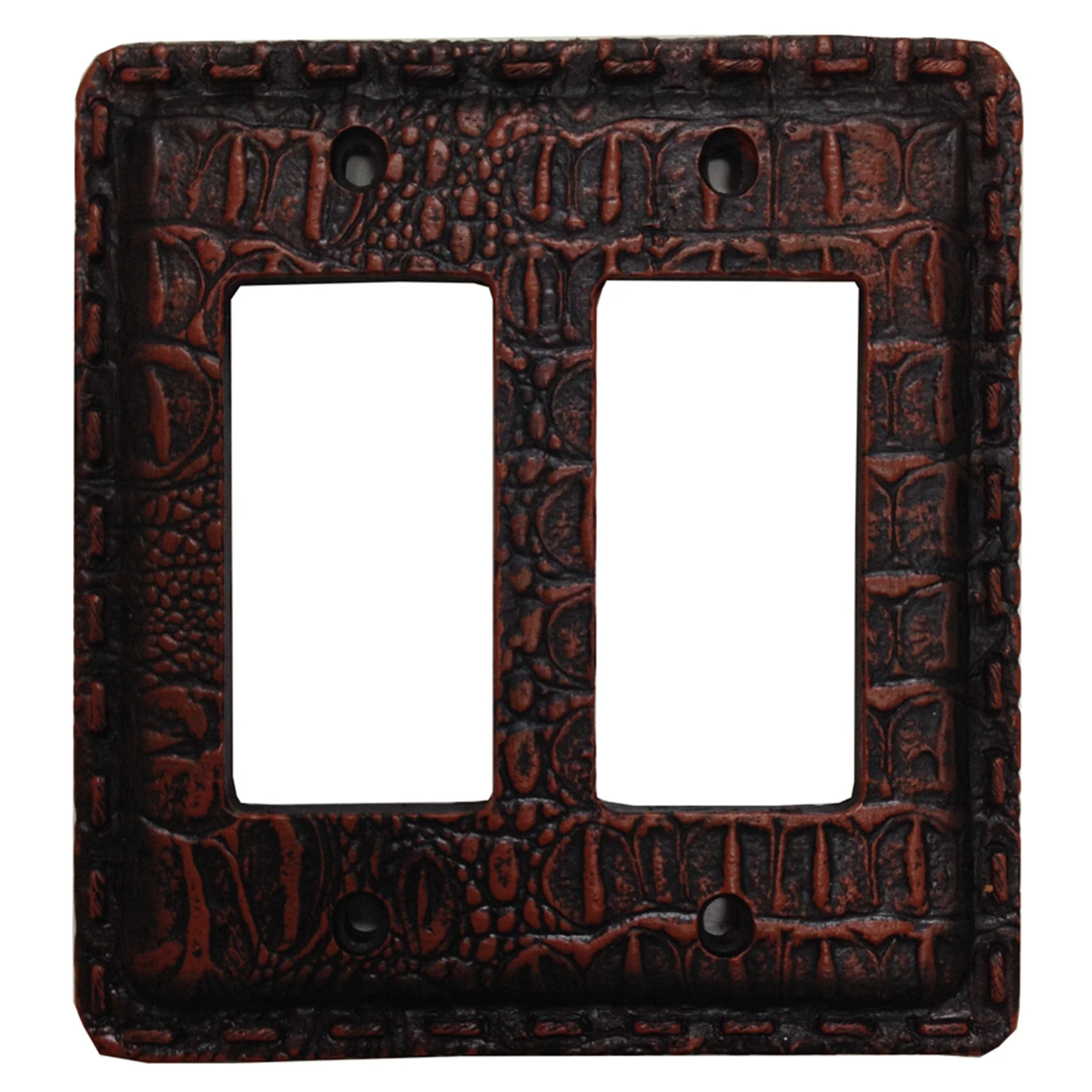 Traditional Resin Gator Double Rocker Wall Switch Plate Trusted