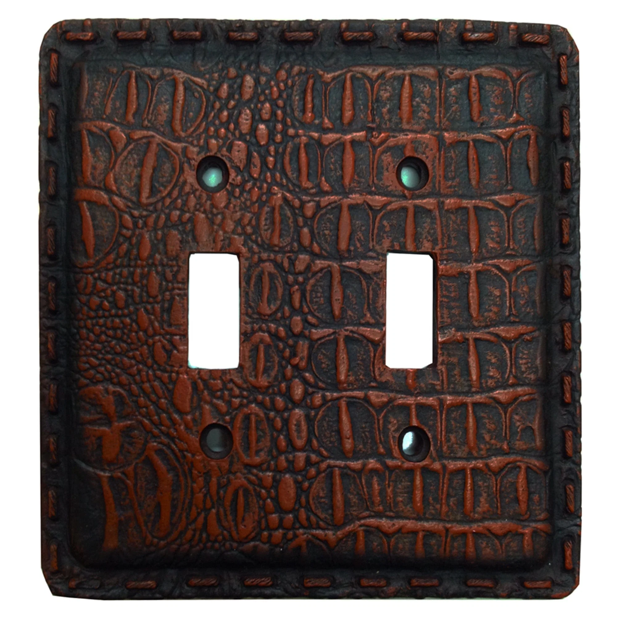 Recyclable Resin Gator Double Wall Switch Plate Contemporary