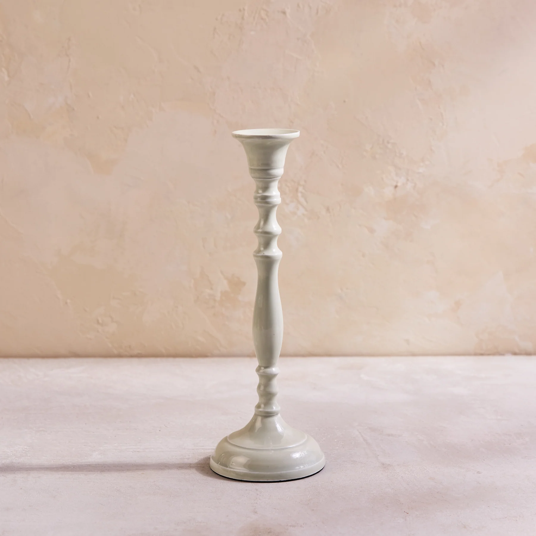 Superior Nera Light Green Candle Holder Medium Detailed