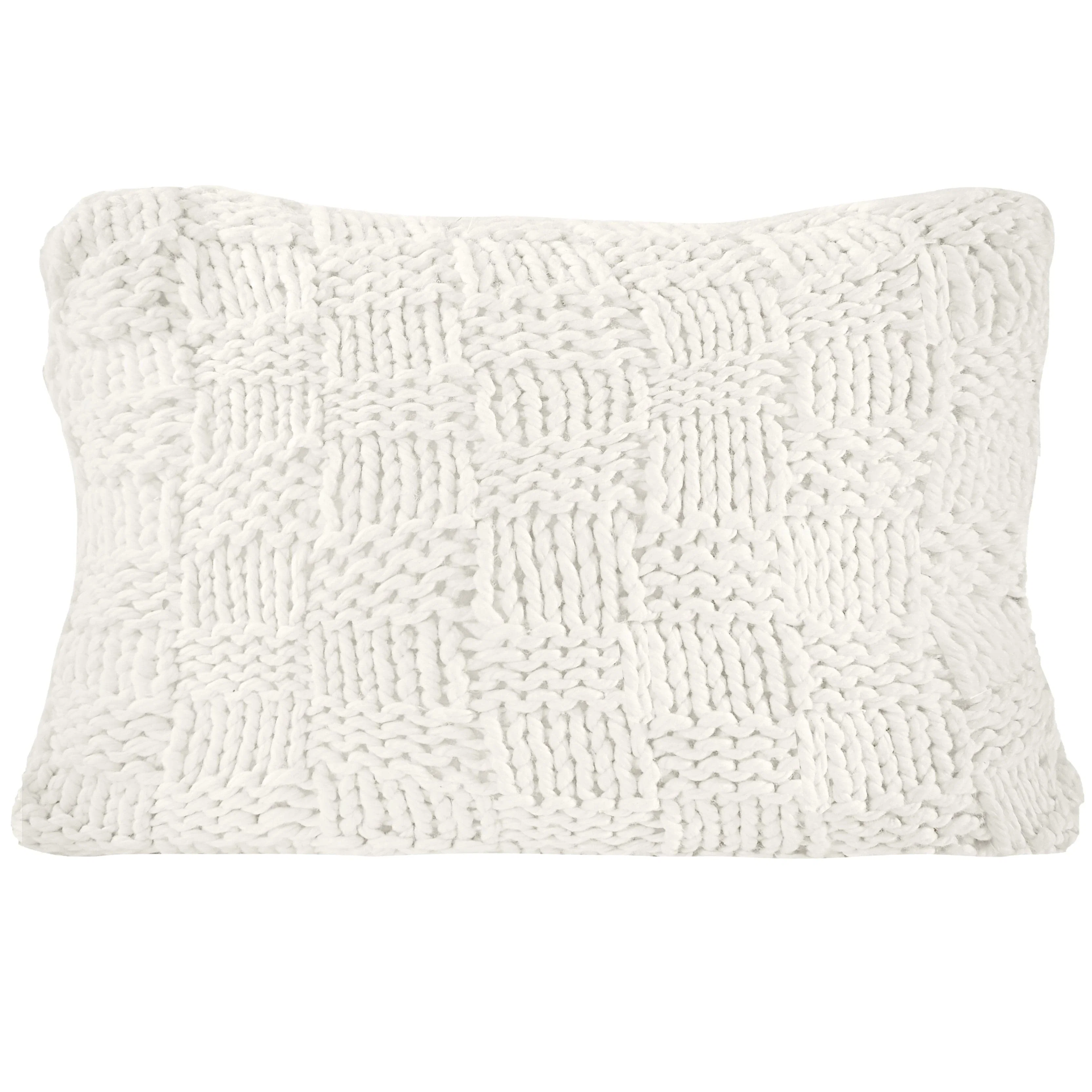 Soft Chess Knit Dutch Euro Pillow Modern