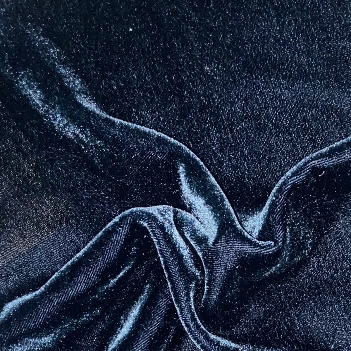 High-Grade Stella Faux Silk Velvet Swatch Detailed
