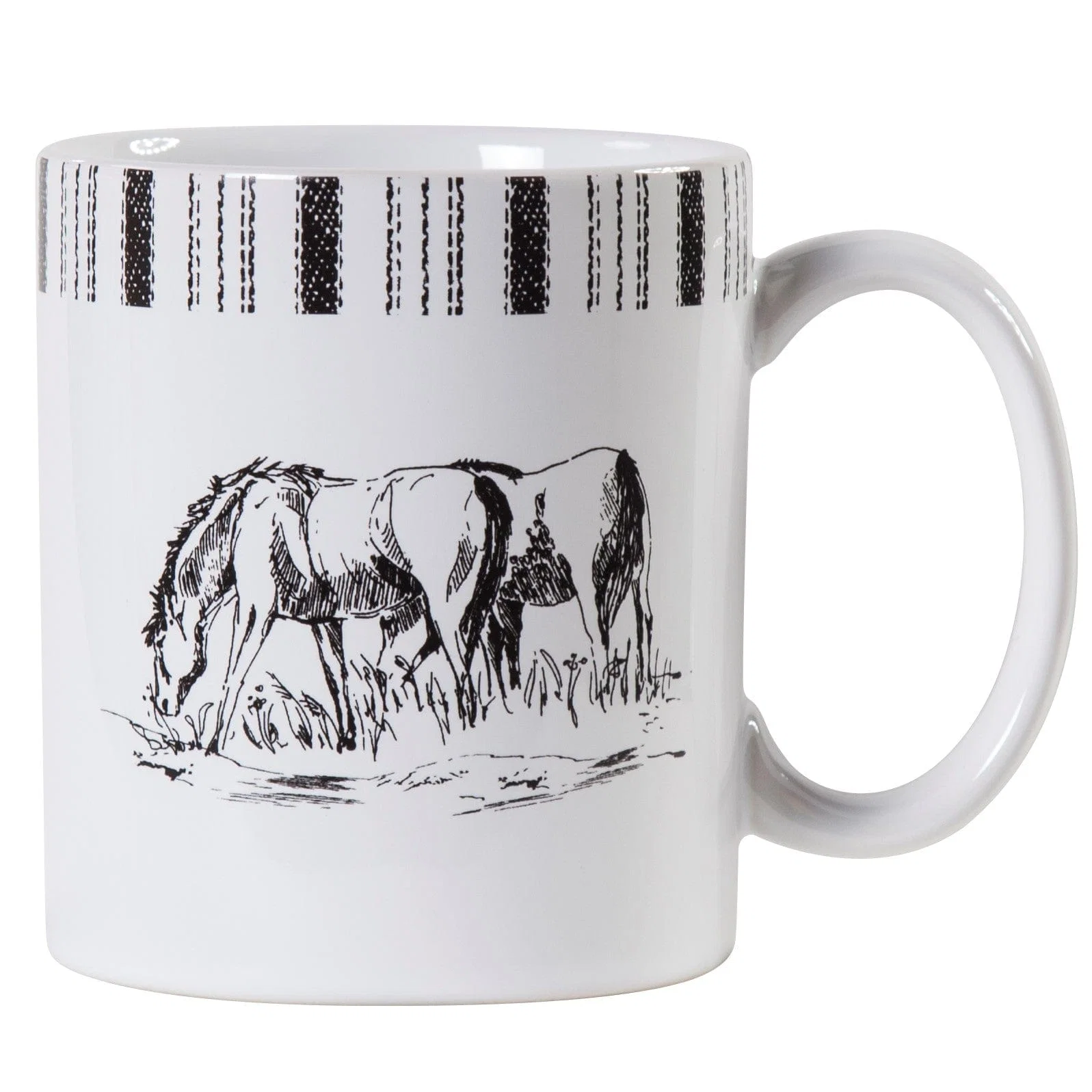 Elite Ranch Life Remuda Mug Set 4 Pc Artisan