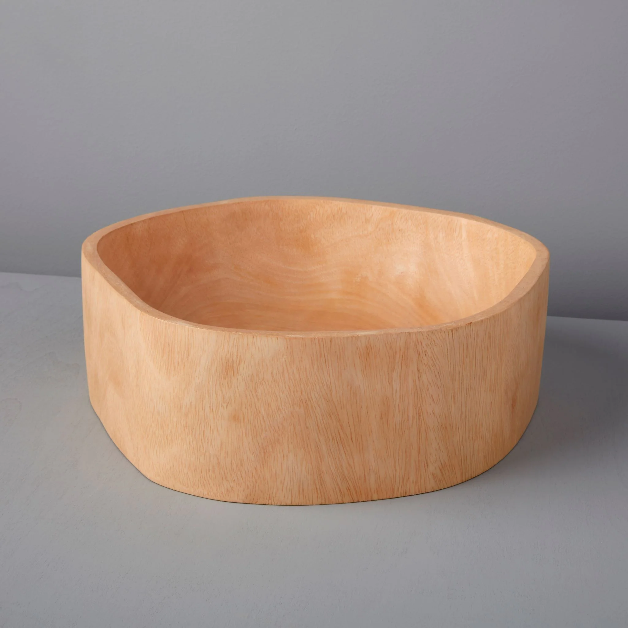 Green Mango Wood Bowl Large Solid