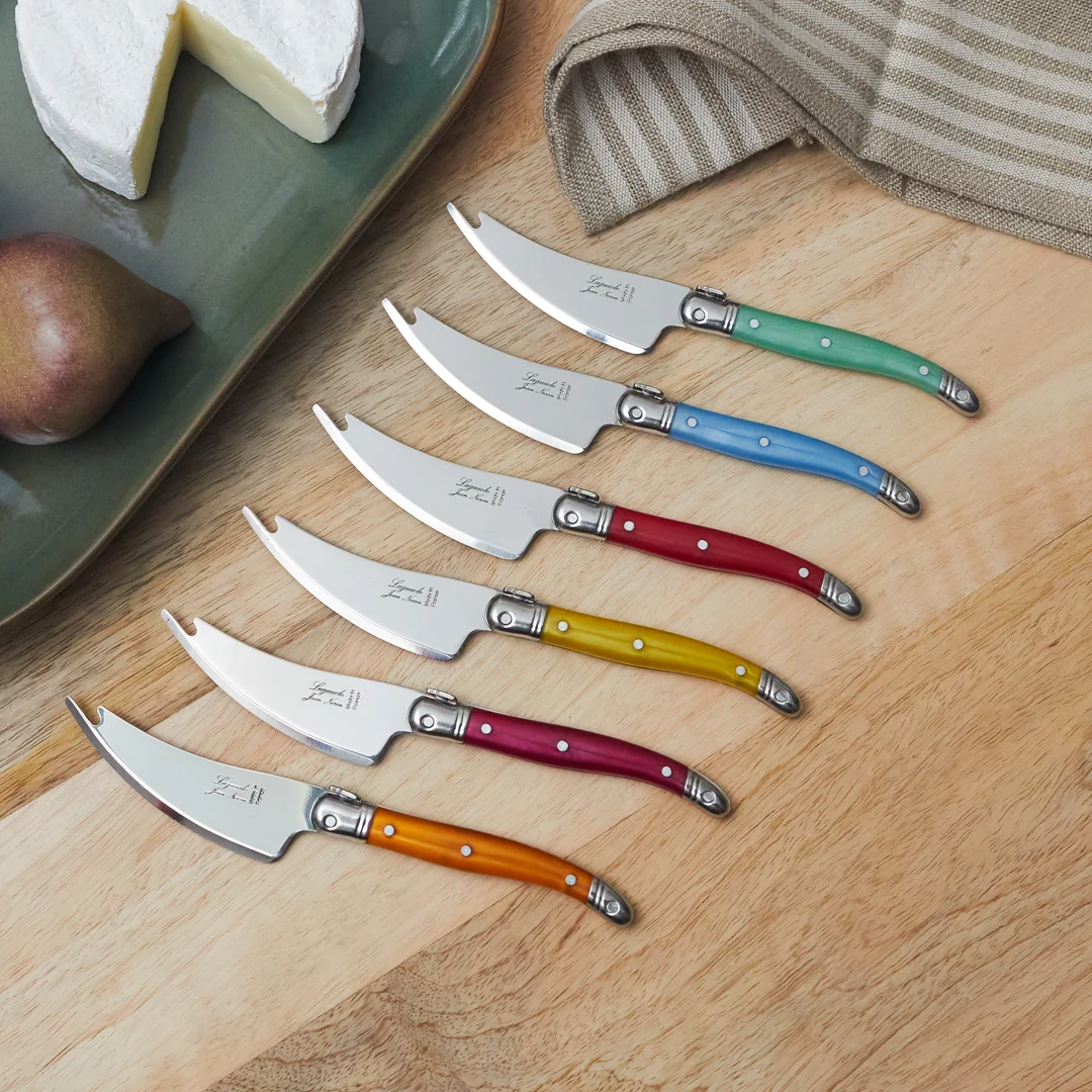 Expertly Made Laguiole 6 Piece Pronged Knife Set Rainbow Exceptional