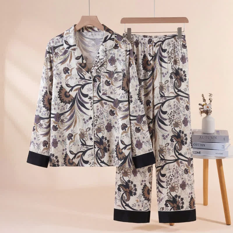 Top-Quality Ownkoti Vintage Vine amp Floral Pajama Set Convenient